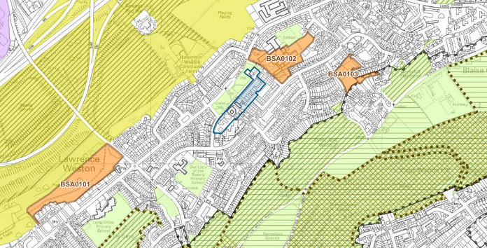 An example of site allocations from Bristol City Council's Local Plan