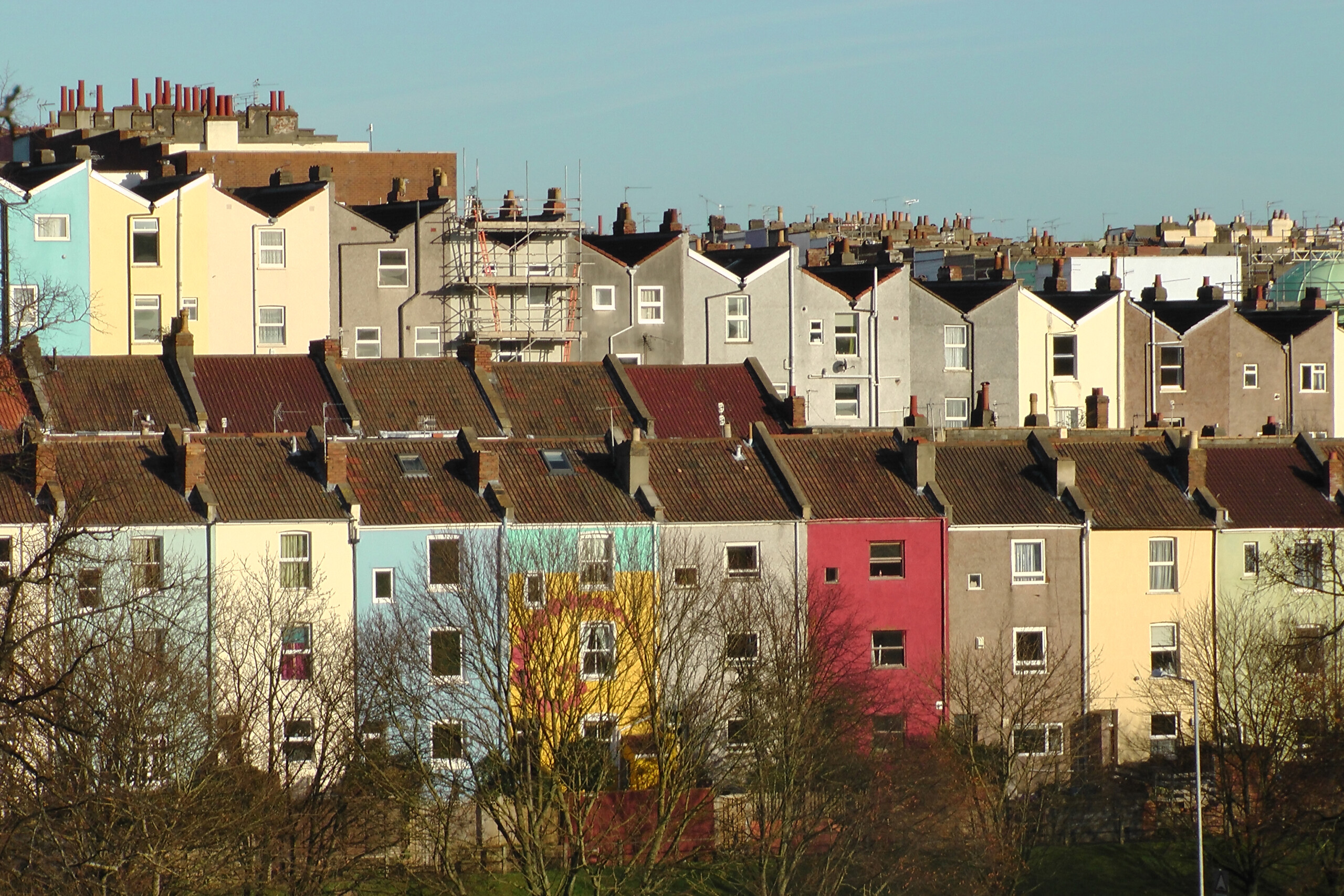 Terraced houses in Bristol