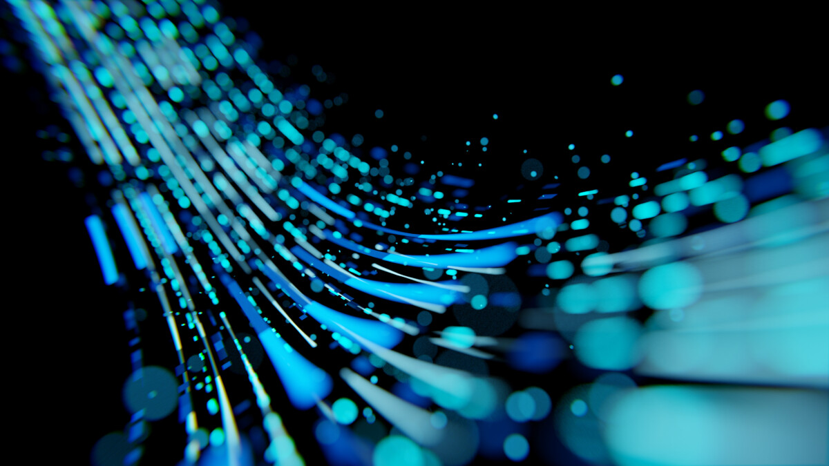 Abstract image of data-flow